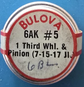 Bulova Cal.6AK #5 Third Wheel and Pinion NOS - Picture 1 of 1