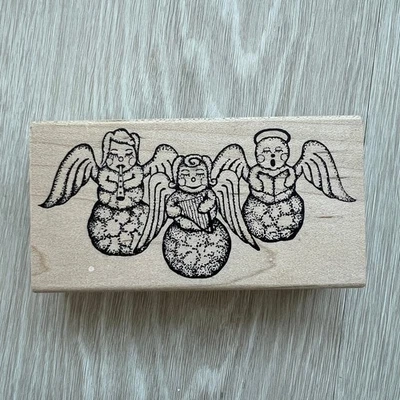 Carimbo de borracha Christmas Angels magenta Canadá - Imagem 1 de 4