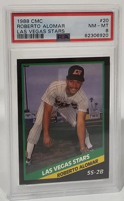 1988 Cmc Las Vegas Stars #20 Roberto Alomar Las Vegas Stars PSA 8 Foto 1 de 2