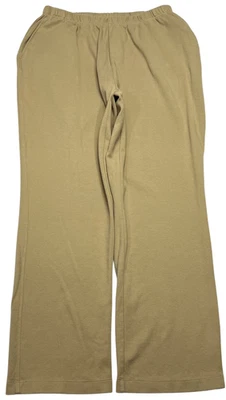 Lands End Pants Womens (M/P 10-12) Tan Sport Knit Pull On Straight Leg Stretch - Image 1 of 4
