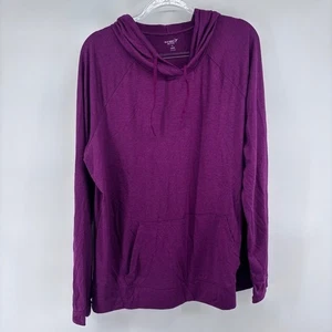 Old Navy Active XXL Lila Go-Dry Hoodie Pullover Langarm Oberteil - Bild 1 von 4