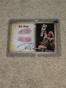 Sol Ruca Signed Kiss Card Wrestler WWE NXT Collectors Expo #126 - Picture 1 of 2