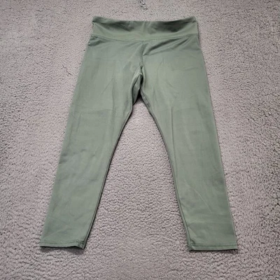 Jockey Capri Legging Womens Size XL Moss Green Activewear Yoga Athletic Exercise - Image 1 of 4