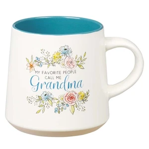 My Favorite People Call Me Grandma Clay Base Ceramic Coffee Mug for Grandmothers - Picture 1 of 3