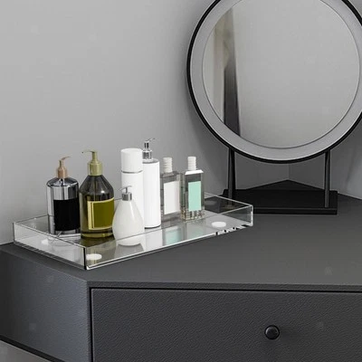 Klares Acryltablett, Rechteckig, für Küchentisch, Haushalt, Nachttisch, Büro - Bild 1 von 4