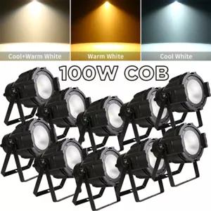 100W COB LED Par Lights DMX Stage Lighting DJ Audience Blinder Light DJ Party - Picture 1 of 15