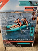 Hydro Force 12.7ft 2 Person Inflatable Kayak Boat Package Paddles Pump Rope New