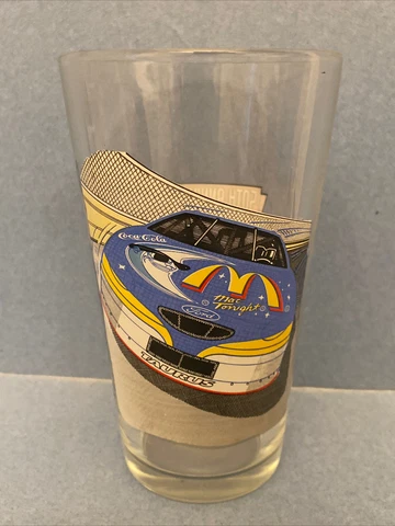 1998 McDonald's Bill Elliott Ford Taurus Glass - 50th Anniversary NASCAR, Blue Cover