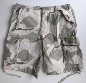 MIL-TEC camo heavy cotton 6 pocket cargo shorts - VGC - Men XL - Picture 1 of 5