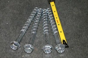 Heavy Duty Hex Head Concrete Anchor Screw Large 1/2" x 6" (1) each - Picture 1 of 5