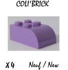 LEGO 6215 - 4x Brick Modified 2x3 with Curved Top - Medium Lavender - New