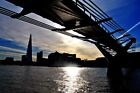 The Shard London Millennium Footbridge River Thames England Photograph Picture