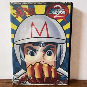 Speed Racer Comic Book Creator 2 [Windows 2000 and Up, CD-ROM] Planet Wide Media - Afbeelding 1 van 7