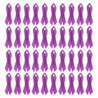 100 PCS Purple Polyester Against Violence Consciousness Pen