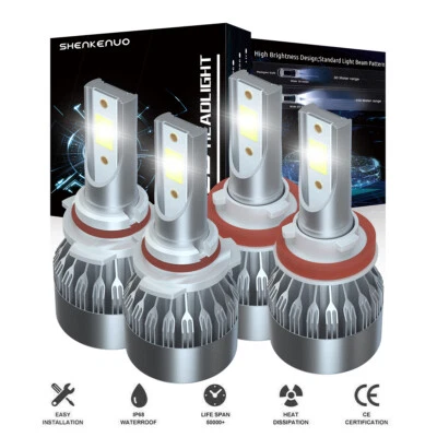 Faros LED 6000K para Dodge RAM 1500 2500 3500 4500 2013 2014 2015 Foto 1 de 4