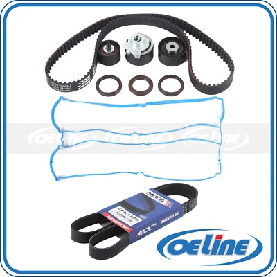 Correa de distribución para Ford Focus 2000-2004 2,0 L L4 con junta de cubierta correa de transmisión 6PK2120 Foto 1 de 4