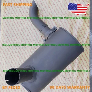 MUFFLER WITH U BOLT ,CLAMP FITS PC200-7 200LC-7 PC220-7 PC240LC-7 PC228-3 6D102 - Picture 1 of 12