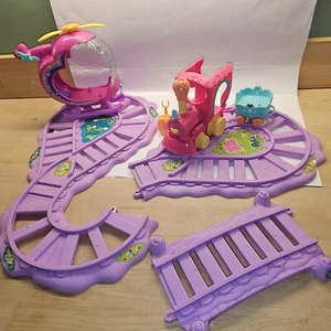 My Little Pony Friendship Express Train Tracks Pinkie Pie Rainbow Helicopter - Picture 1 of 9