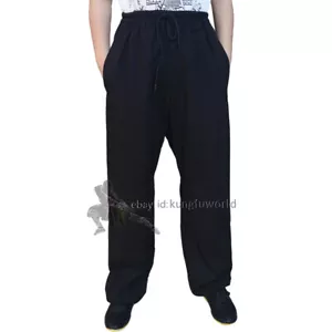 Spessi pantaloni Kung Fu Inverno Wushu Arti Marziali Shaolin Tai Chi 5 Colori - Foto 1 di 10