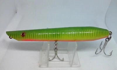 De Colección Algodón Cordell Lápiz Popper Rayas Verdes 5 3/4" Topwater 1oz Señuelo de Pesca Foto 1 de 4
