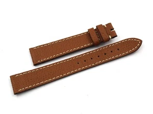 Bracelet Montre En Cuir Véritable Martelé Marron Clair 16/14mm Femme Casual Neuf - Picture 1 of 4