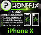 iPhone X Frontglas + Backcover KOMBI REPARATUR ✔️OCA Verfahren✔️PROFESSIONELL