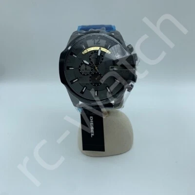 Diesel DZ4479 Mega Chief Grey Chronograph Dial Black Stainless Steel Men's Watch - Image 1 of 3