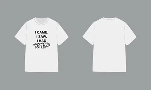 T-shirt beneficenza stampata novità "Sono venuta, ho visto, avevo ansia così me ne sono andata" - Foto 1 di 1