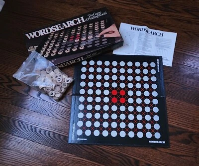 Vintage Wordsearch The Game of Finding Words Board Game Pressman '88 Wood Pieces - Image 1 of 4