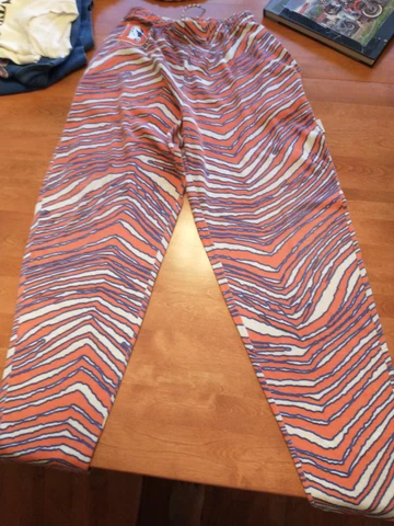 Vintage Denver Broncos Zubaz Pants Medium Pink Tag Cover