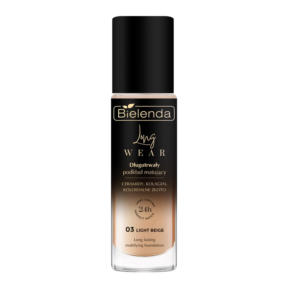 Bielenda Long Wear Long-Lasting Mattifying Foundation 03 Light Beige 30ml - Image 1 of 1