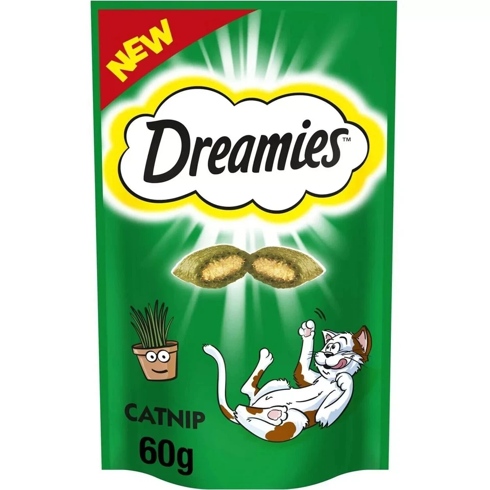 Dreamies: Cat Treat Biscuits with Catnip - 60g (Pack of 8) - Image 1 of 1