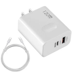 Spina Caricatore USB QC3.0 Ricarica Rapida USB 120W Adattatore di Alimentazione Ampia Tensione Caricatore - Foto 1 di 19
