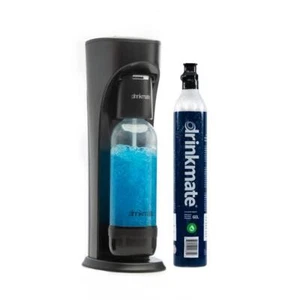 DrinkMate Sparkling Water + Soda Maker Machine Modern Cordless in Matte Black - Picture 1 of 9