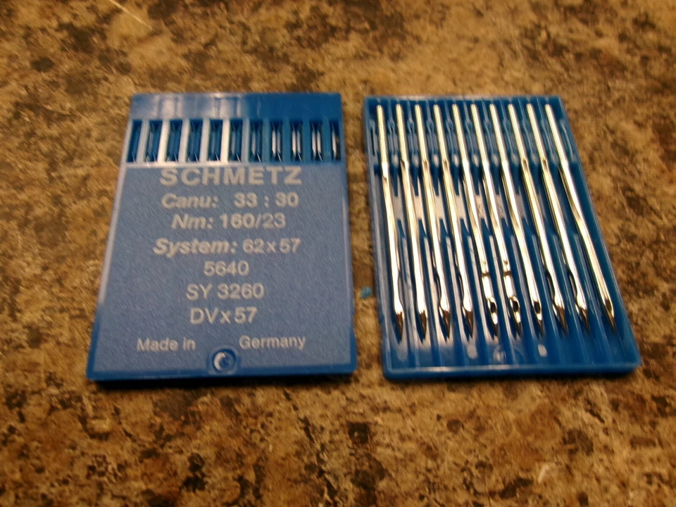 50 SIZE 160/23 SCHMETZ 62X57 5640 DVX57 INDUSTRIAL SEWING MACHINE NEEDLES C16 - Image 1 of 1