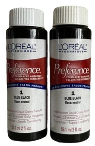 L'OREAL Technique Preference Hair Color 2 oz Blue Black #1 (2 Oz) - Picture 1 of 2