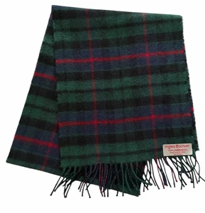 Ingles Buchan 100 % Lammwolle Schottenkaro Schal Hergestellt in Schottland 62 x 12 Zoll - Bild 1 von 5
