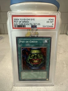 Pot of Greed SYE-040 Starter Deck: Yugi Evolution 1st Edition 2004 PSA 6 - Picture 1 of 4