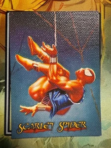 Spider-Man Premium Canvas Insert Card #4 of 6, Scarlet Spider 1996 Skybox - Picture 1 of 2