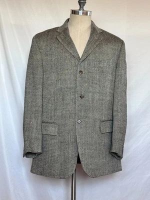 $1195 POLO Ralph Lauren Hombres Italia Lino Seda Espiga Abrigo Deportivo 44 R Foto 1 de 4