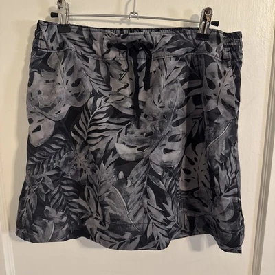 Speedo Women’s Grey Tropical Print Skirt Tennis Pickleball Golf Sz M - Изображение 1 из 4