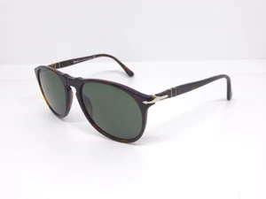 Persol 9649S 24/31 52 Havana w/Green Lenses Men Sunglasses - Foto 1 di 17