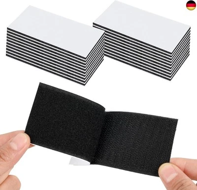 20 Stück Klettband Selbstklebend Extra Stark, 30 mm × 100 mm Doppelseitig K - Bild 1 von 4