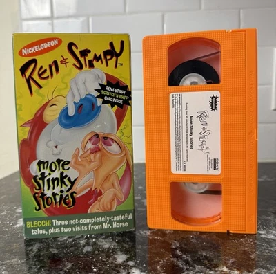 Ren & Stimpy More Stinky Stories (VHS, 1994) Nickelodeon TESTED NICE!! - Image 1 of 4