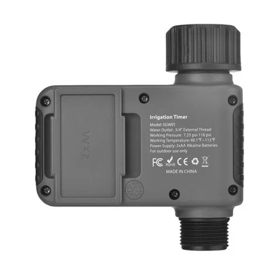 Water Timer Irrigation System Programmable Garden Watering Sprinkler 1 Outlet^ - Image 1 of 4