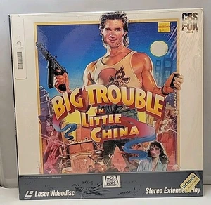 Big Trouble In Little China Laserdisc 1987 White Jacket Rare Action Exploitation - Imagen 1 de 4