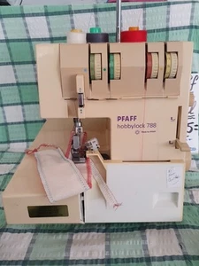 PFAFF HOBBYLOCK 788 OVERLOCKER.. SERVICED AND TESTED.. NO FOOT CONTROL.. - Picture 1 of 13