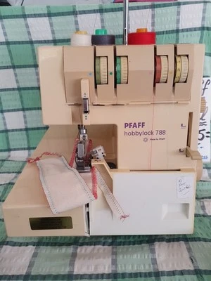 PFAFF HOBBYLOCK 788 OVERLOCKER.. SERVICED AND TESTED.. NO FOOT CONTROL.. REDUCED - image 1 of 4