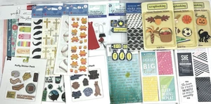 Mixed Lot of Scrapbooking Stickers, Planning, Crafting Assortment Themes - Picture 1 of 10