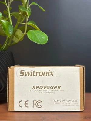 Switronix XP-DV-5GPR 5.2v 8A Powertap DC Conversion Cable with holder clamp - Image 1 of 2